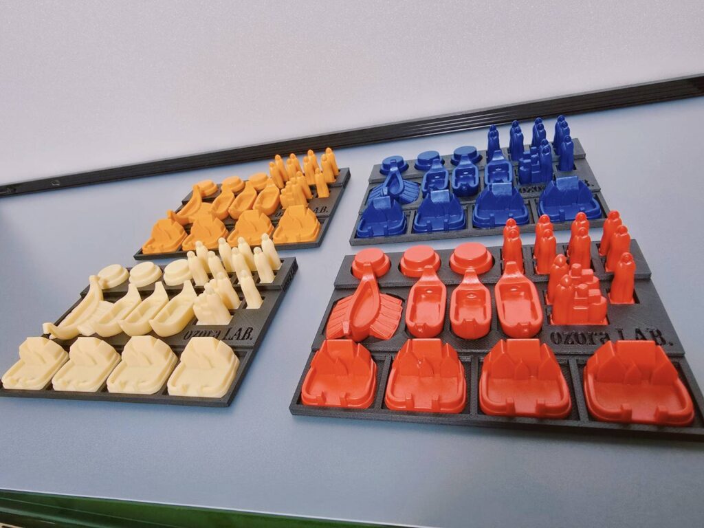 3Dプリンターで作成した CATAN対応プレイヤートレイ（航海者）