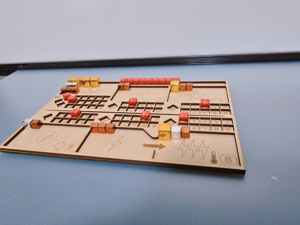 MDF材を使用したテラフォーミング・マーズ対応　プレイヤートレイ